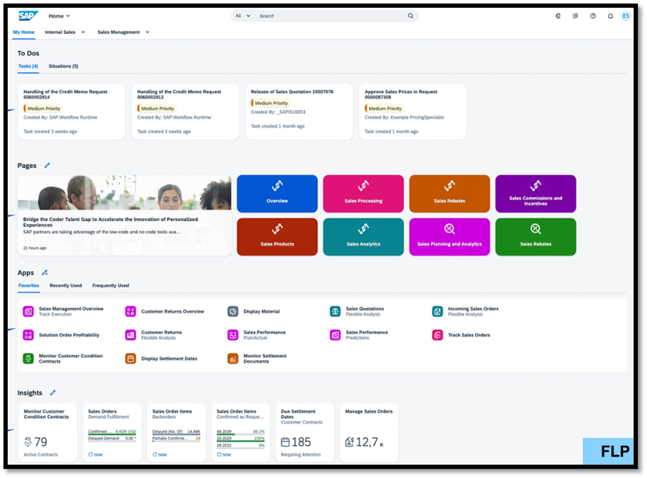 Fiori Launchpad Homepage - Personalized with Content Aggregator